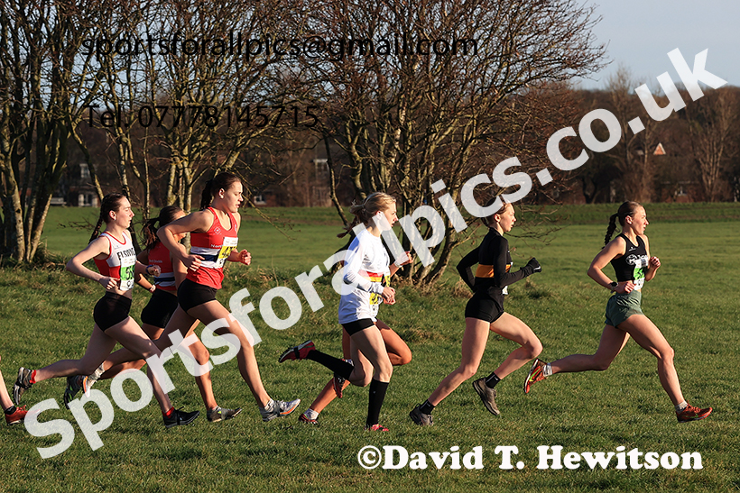 Womens under-17s and under-20s 2024 NECAA Cross Country Champs., Temple Park, South Shields. Photo: David T. Hewitson/Sports for All Pics